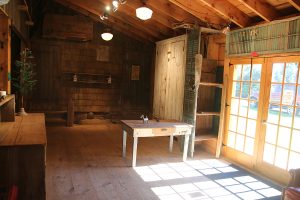barn wedding interior