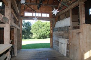 Inside barn venue