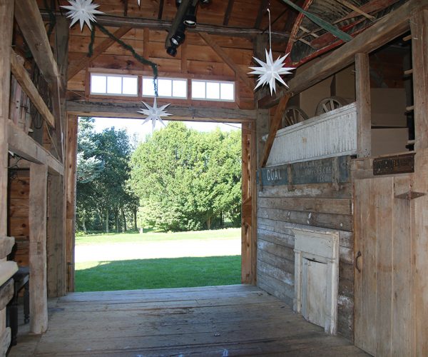 Inside barn venue