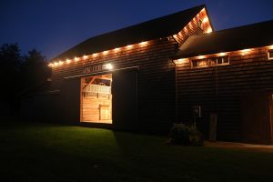 barn venue dark
