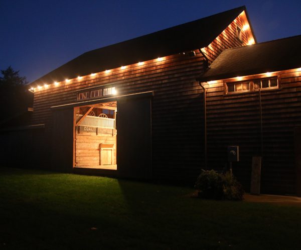 barn venue dark